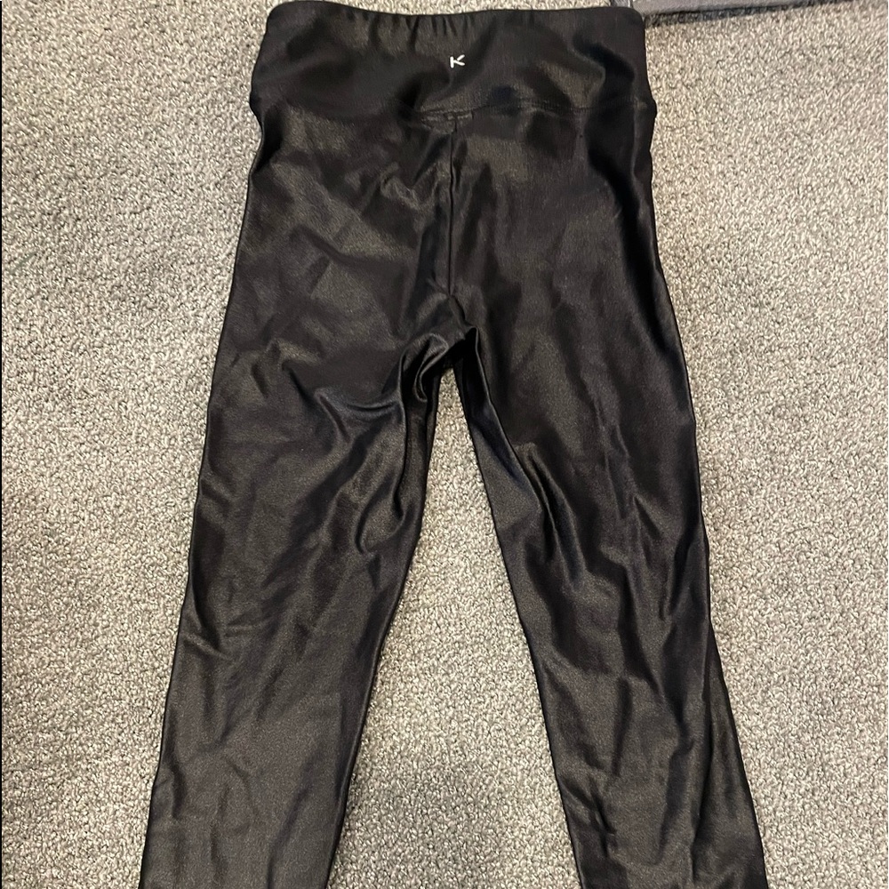 Koral by Iliana Kugel black lustrous leggings